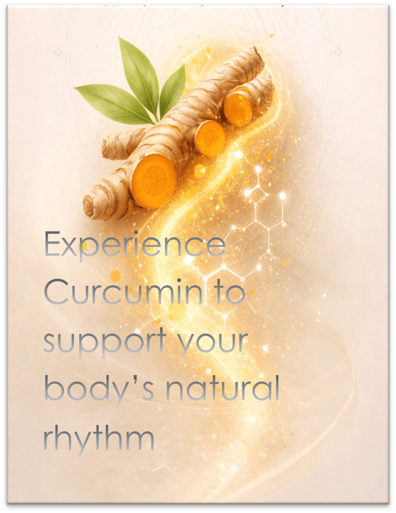 Experience Curcumin to support your body's natural rhythm